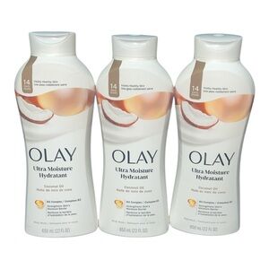 OLAY Ultra Moisture Hydratant with Coconut Oil - Cream and White